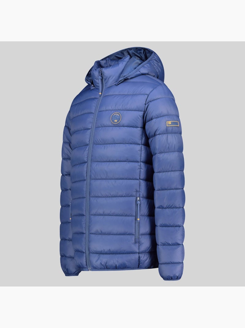 Casaco acolchoado com capuz amiglobolor hood – geographical norway Azul-jeans - Kiabi