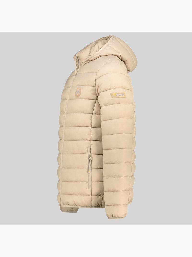 Casaco acolchoado com capuz amiglobolor hood – geographical norway Bege - Kiabi