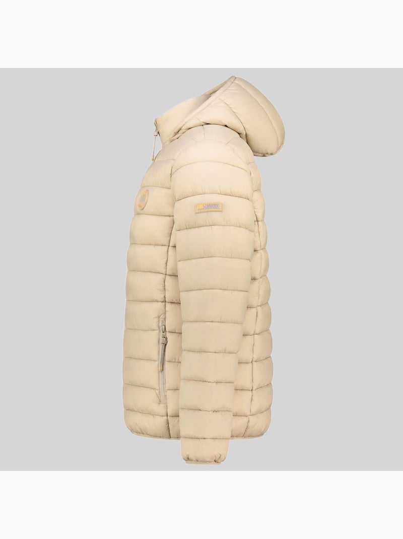 Casaco acolchoado com capuz amiglobolor hood – geographical norway Bege - Kiabi