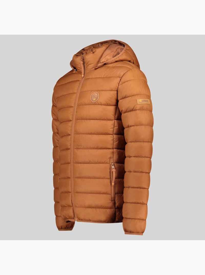 Casaco acolchoado com capuz amiglobolor hood – geographical norway Camelo - Kiabi