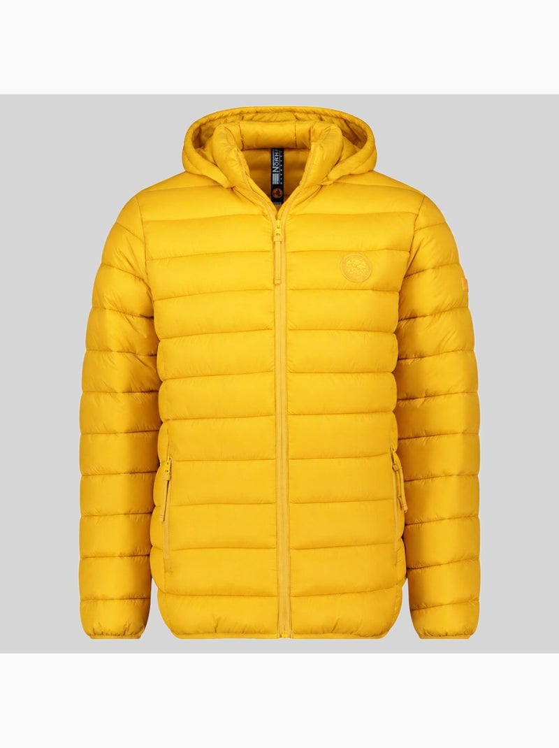 Casaco acolchoado com capuz amiglobolor hood – geographical norway Mostarda - Kiabi
