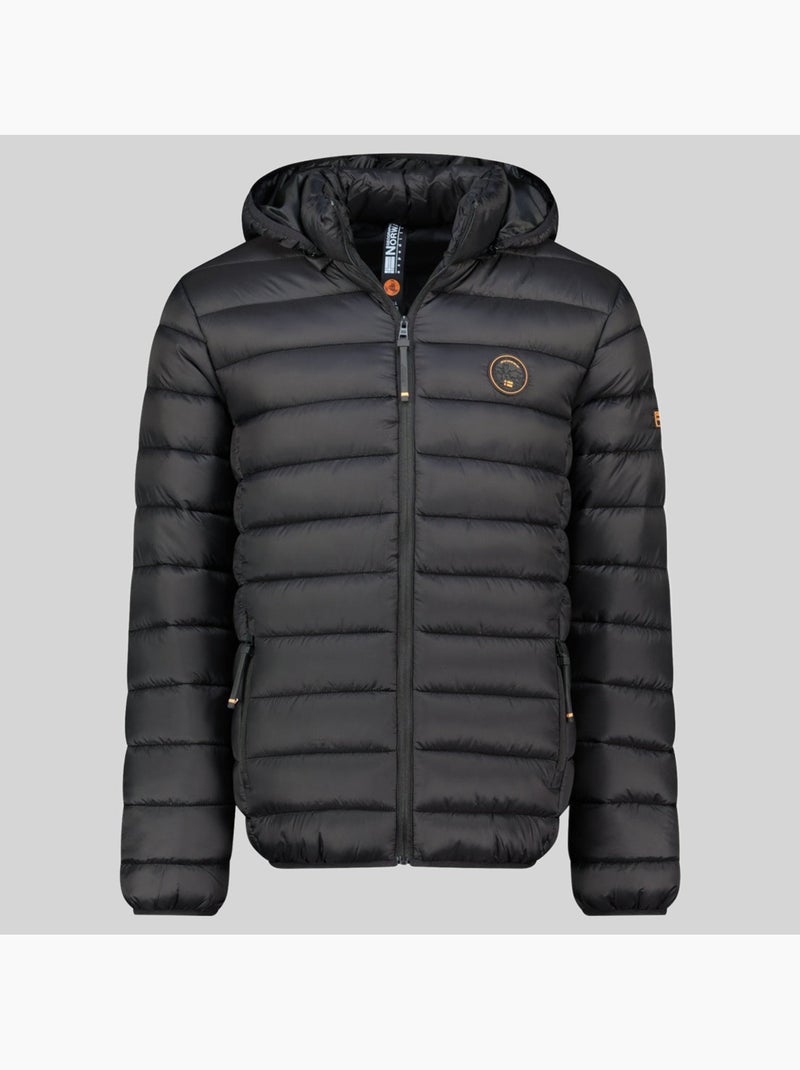 Casaco acolchoado com capuz amiglobolor hood – geographical norway Preto - Kiabi
