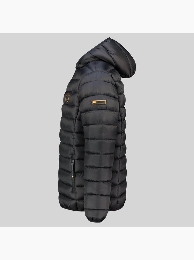 Casaco acolchoado com capuz amiglobolor hood – geographical norway Preto - Kiabi