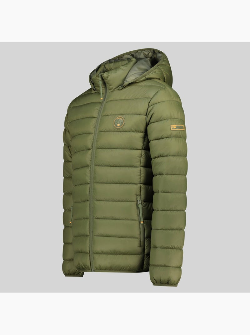 Casaco acolchoado com capuz amiglobolor hood – geographical norway Verde oliva - Kiabi