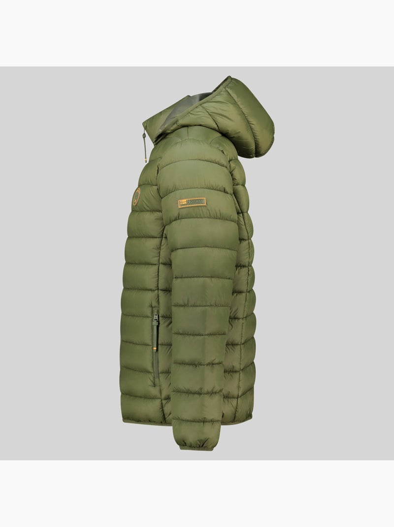 Casaco acolchoado com capuz amiglobolor hood – geographical norway Verde oliva - Kiabi