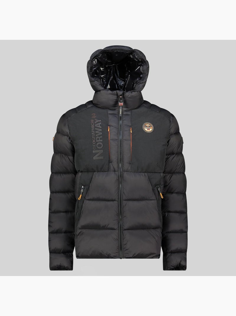 Casaco acolchoado com capuz anatolium – geographical norway Preto - Kiabi