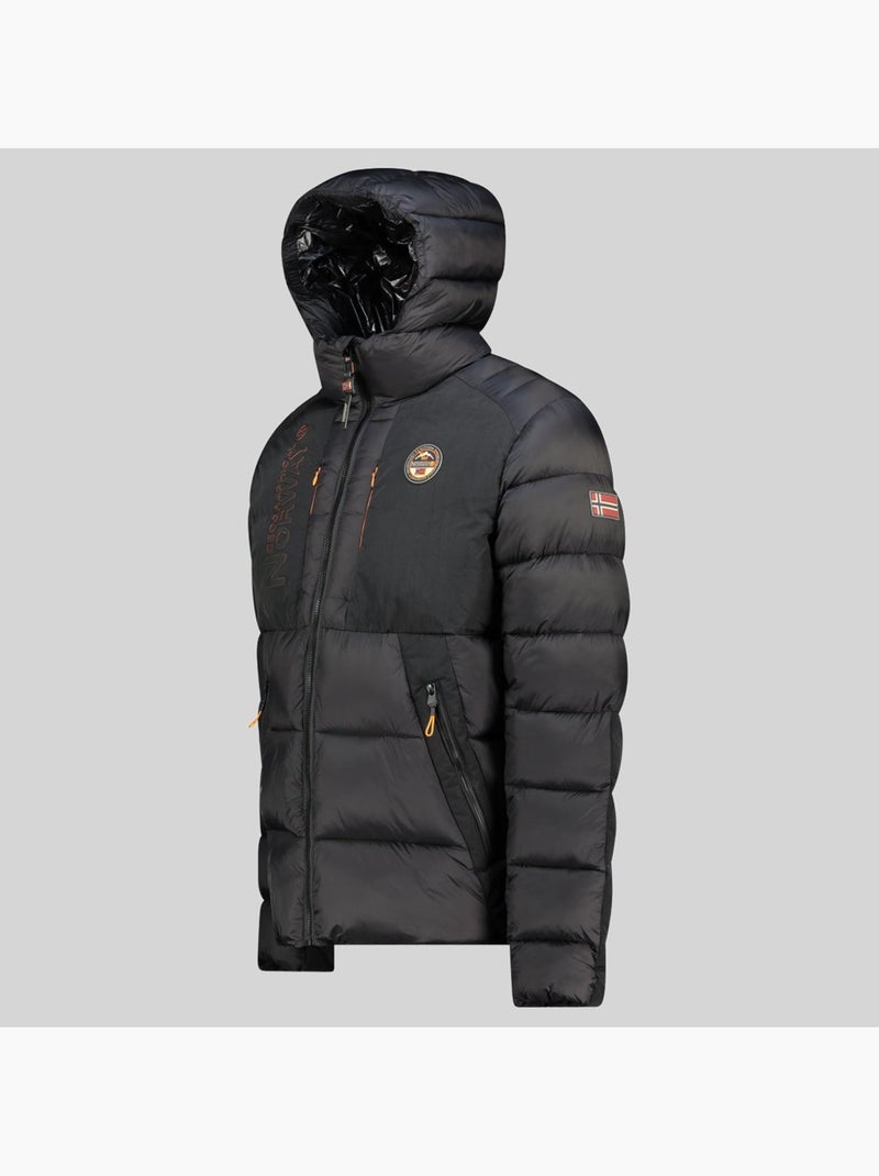 Casaco acolchoado com capuz anatolium – geographical norway Preto - Kiabi