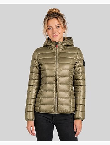 Casaco acolchoado com capuz annecy hood – geographical norway