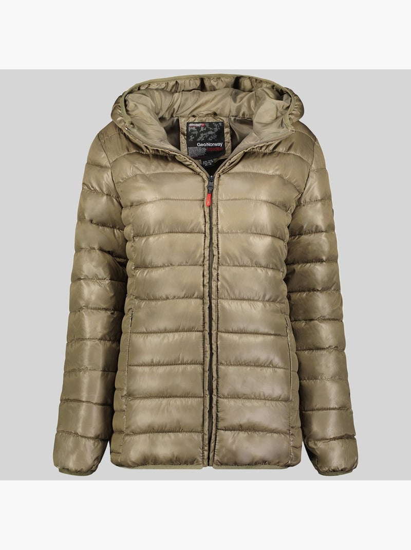 Casaco acolchoado com capuz annecy hood – geographical norway Cinza tempestade - Kiabi