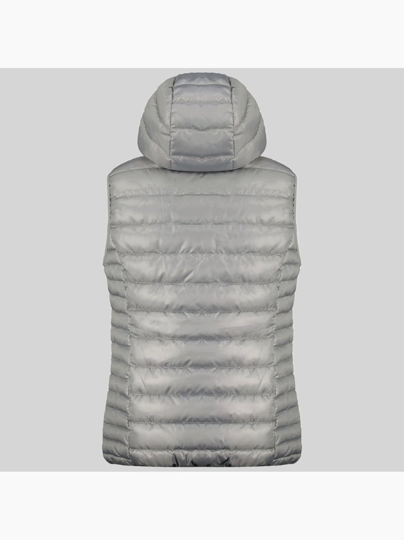 Casaco acolchoado com capuz annecy vest hood – geographical norway Cinza claro - Kiabi