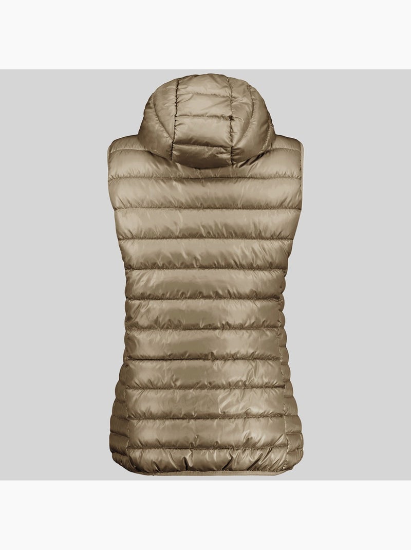 Casaco acolchoado com capuz annecy vest hood – geographical norway Cinza tempestade - Kiabi