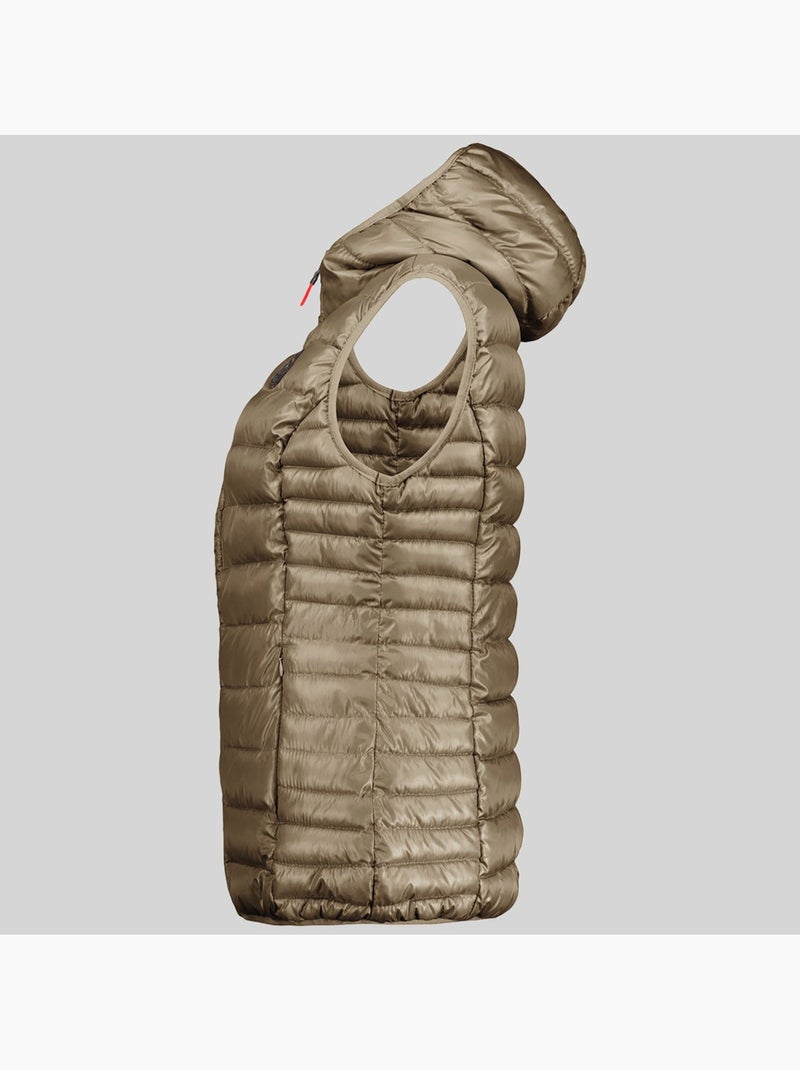 Casaco acolchoado com capuz annecy vest hood – geographical norway Cinza tempestade - Kiabi