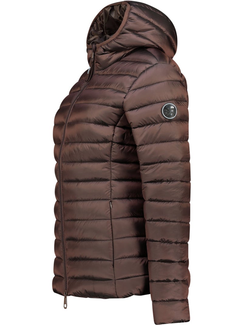 Casaco acolchoado com capuz atikashine – geographical norway Castanho-escuro - Kiabi