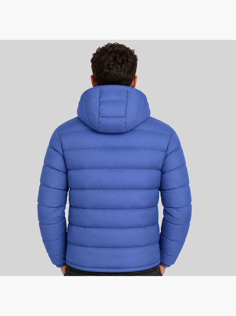 Casaco acolchoado com capuz avalanche hood – geographical norway Azul-jeans - Kiabi