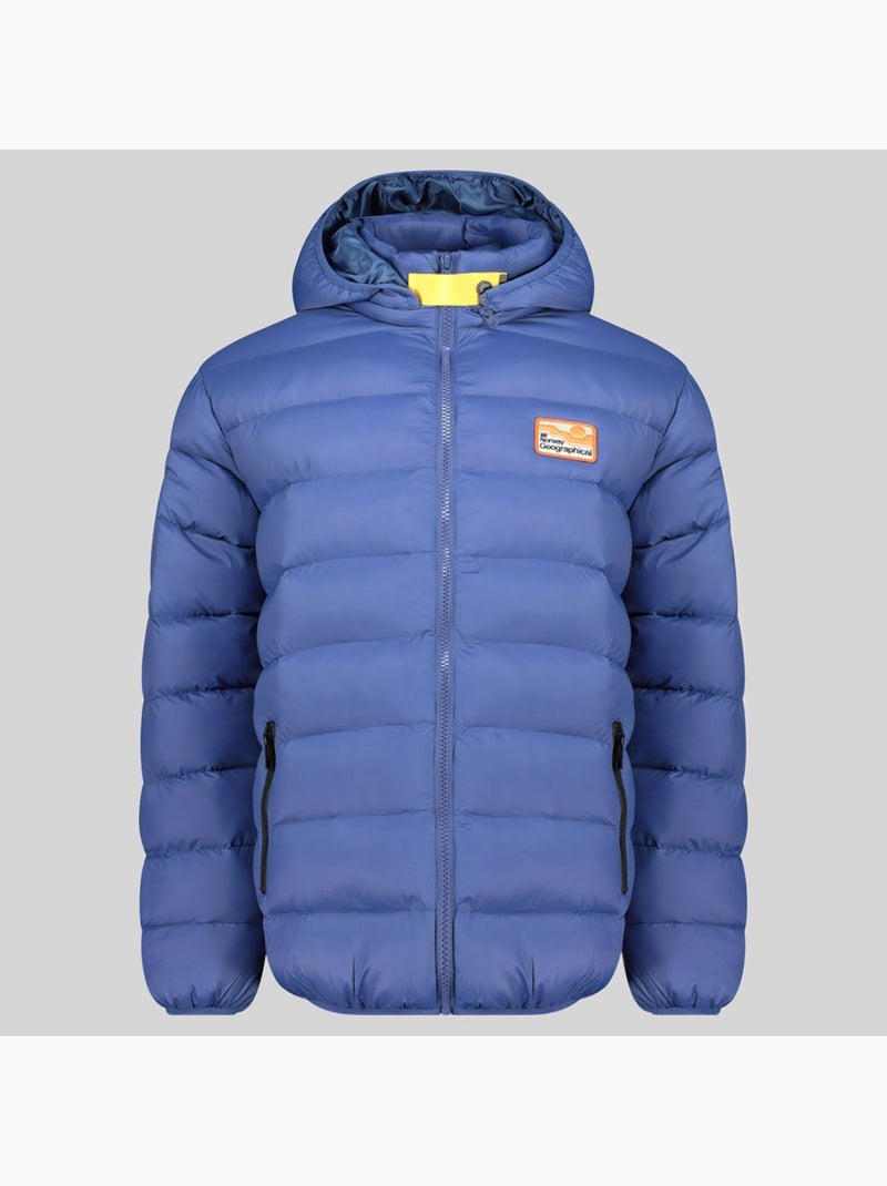 Casaco acolchoado com capuz avalanche hood – geographical norway Azul-jeans - Kiabi