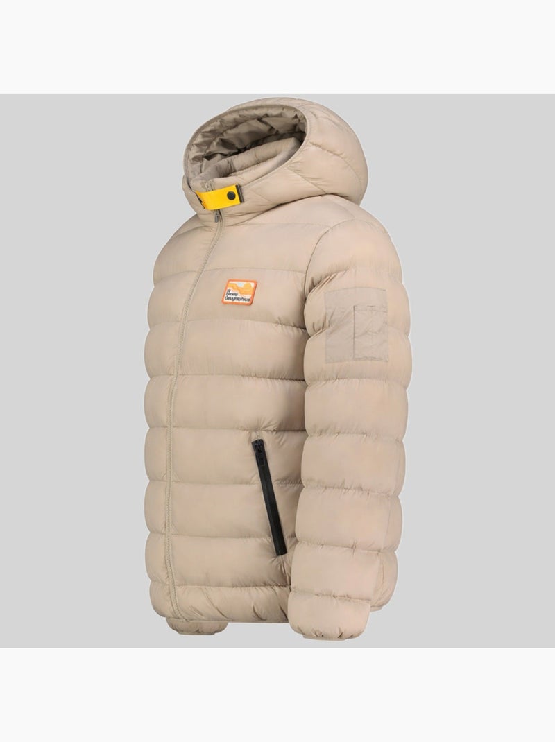 Casaco acolchoado com capuz avalanche hood – geographical norway Bege - Kiabi