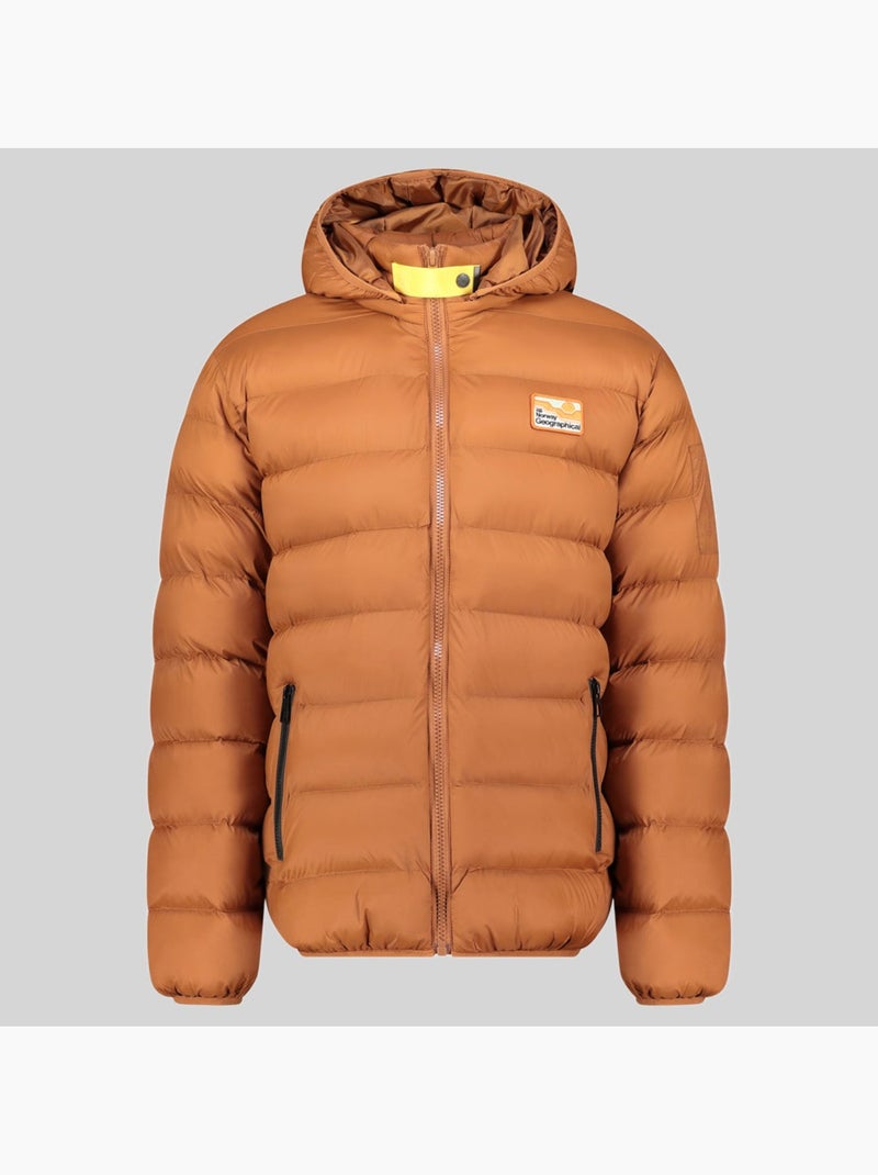 Casaco acolchoado com capuz avalanche hood – geographical norway Camelo - Kiabi