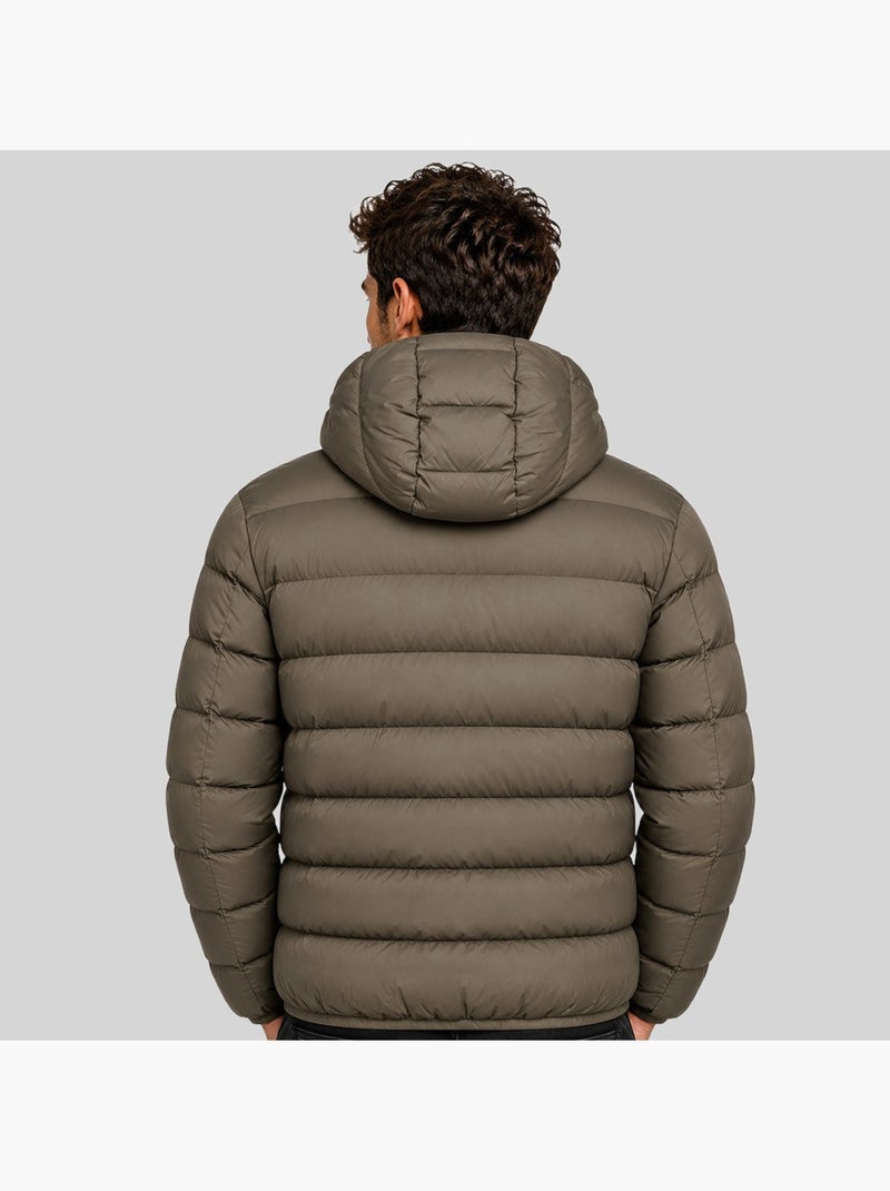 Casaco acolchoado com capuz avalanche hood – geographical norway Cáqui - Kiabi