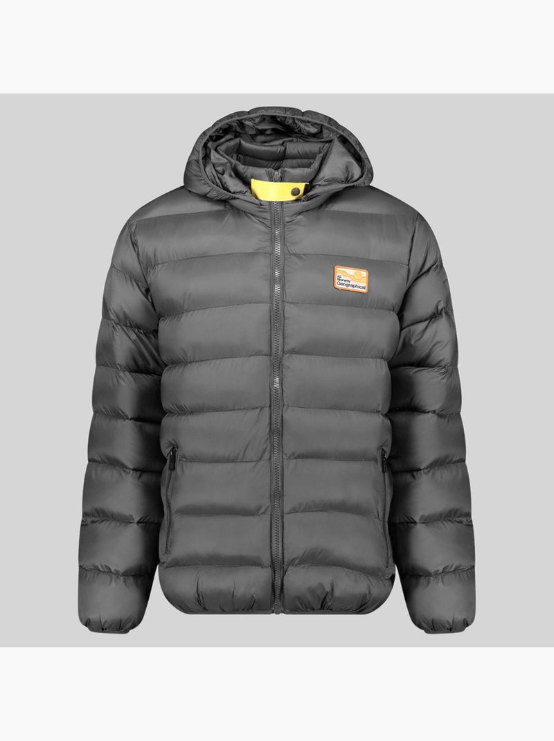 Casaco acolchoado com capuz avalanche hood – geographical norway Cinza escuro - Kiabi