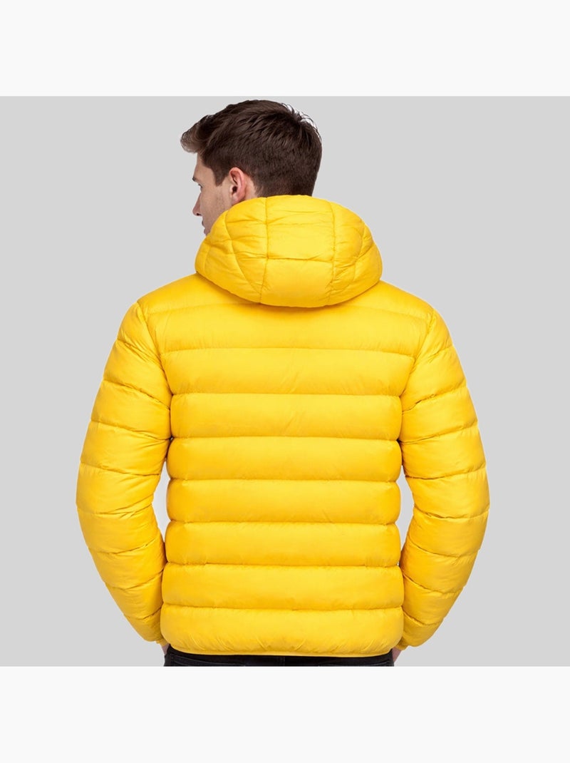 Casaco acolchoado com capuz avalanche hood – geographical norway Mostarda - Kiabi