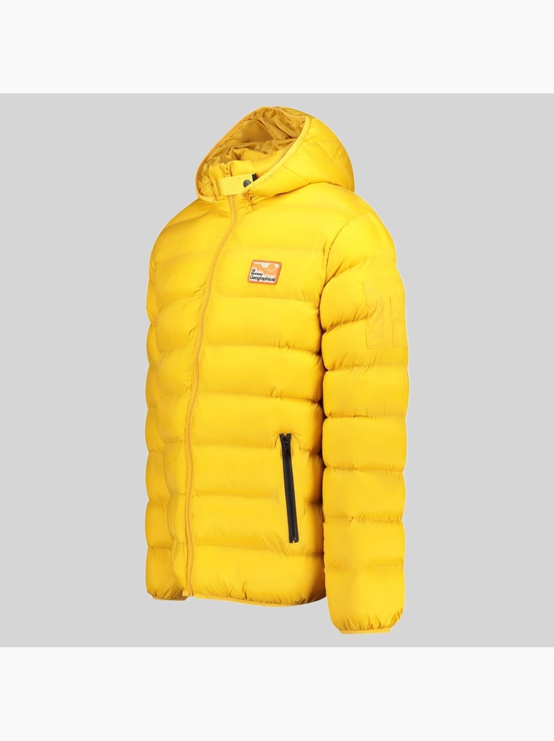 Casaco acolchoado com capuz avalanche hood – geographical norway Mostarda - Kiabi