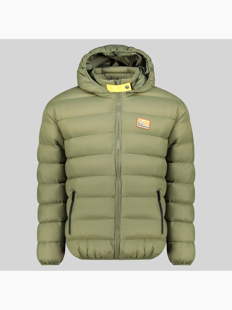 Casaco acolchoado com capuz avalanche hood – geographical norway Verde oliva - Kiabi