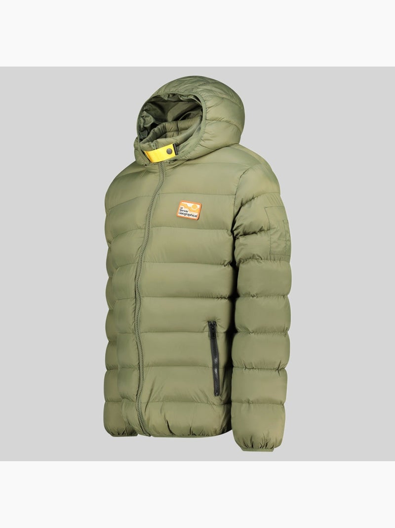 Casaco acolchoado com capuz avalanche hood – geographical norway Verde oliva - Kiabi