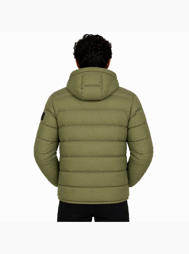Casaco acolchoado com capuz avalancheoral hood – kaporal Verde oliva - Kiabi