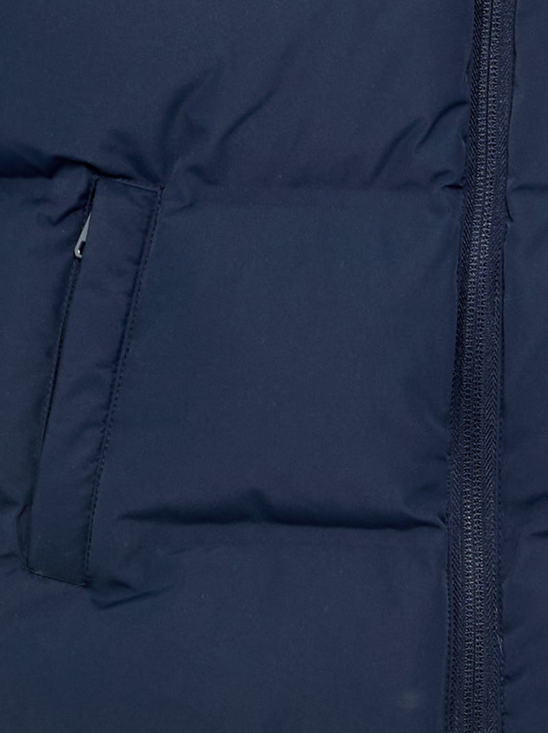 Casaco acolchoado com capuz Azul - Kiabi