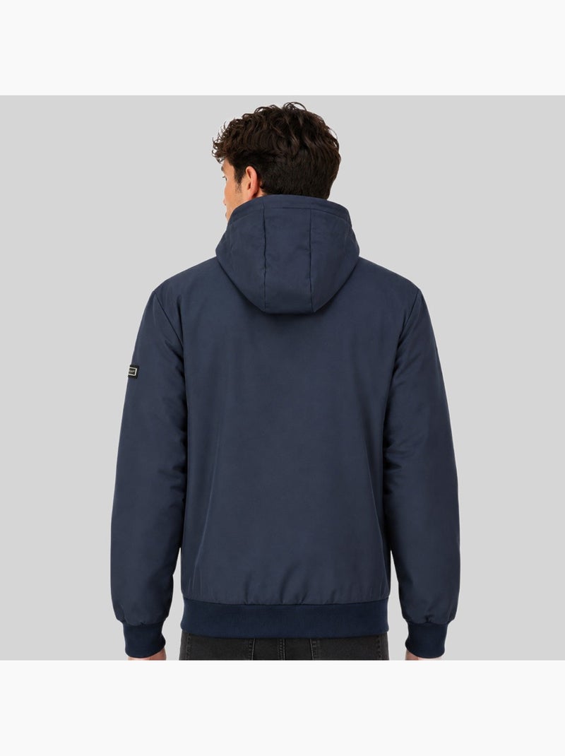 Casaco acolchoado com capuz badide – geographical norway Azul-marinho - Kiabi