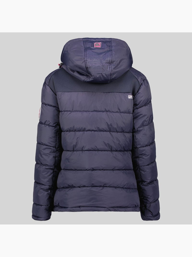 Casaco acolchoado com capuz beachwood – geographical norway Azul-marinho - Kiabi