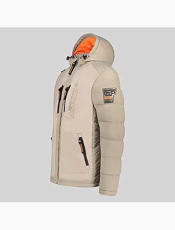 Casaco acolchoado com capuz beachwood – geographical norway