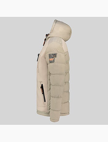 Casaco acolchoado com capuz beachwood – geographical norway