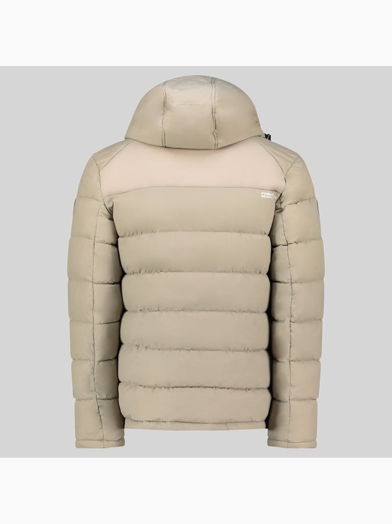 Casaco acolchoado com capuz beachwood – geographical norway Bege - Kiabi