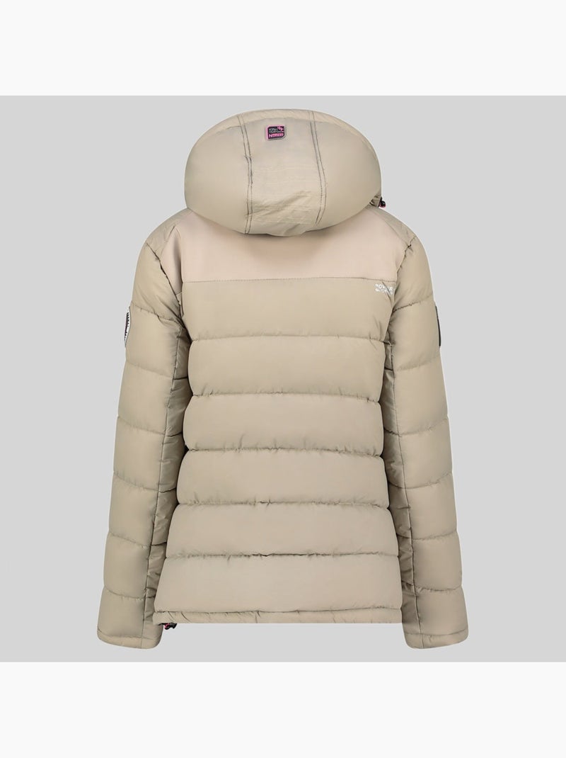 Casaco acolchoado com capuz beachwood – geographical norway Bege - Kiabi