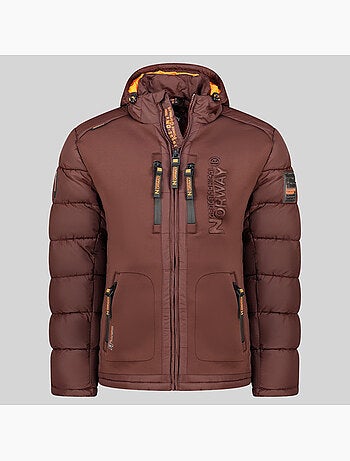 Casaco acolchoado com capuz beachwood – geographical norway