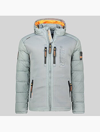 Casaco acolchoado com capuz beachwood – geographical norway