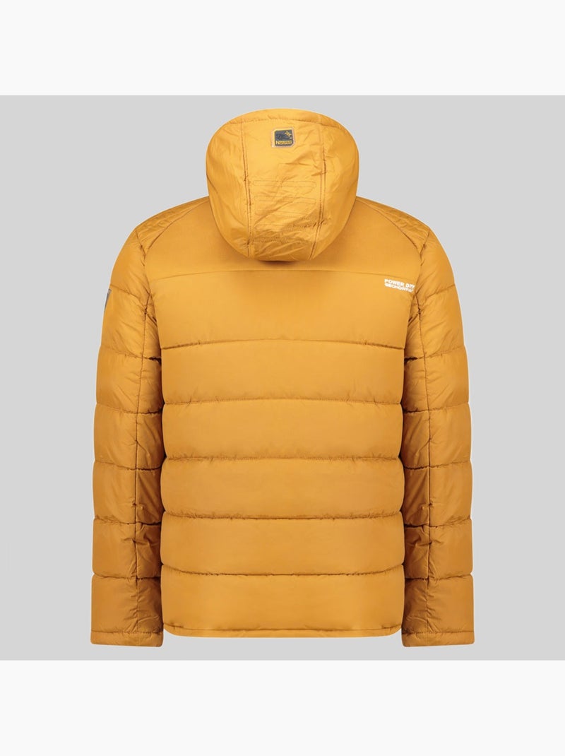 Casaco acolchoado com capuz beachwood – geographical norway Mostarda - Kiabi
