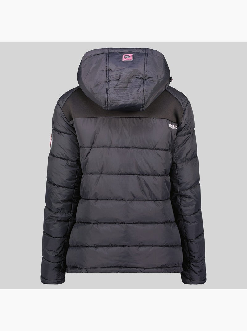 Casaco acolchoado com capuz beachwood – geographical norway Preto - Kiabi