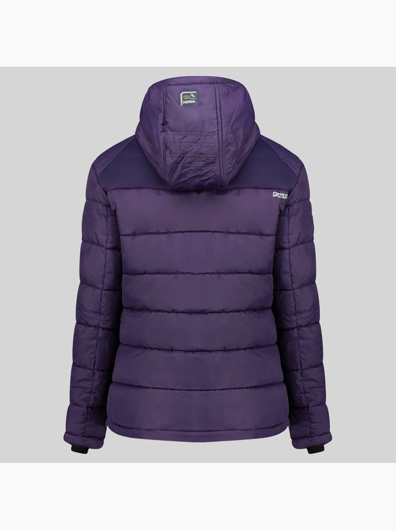 Casaco acolchoado com capuz beachwood – geographical norway Roxo - Kiabi