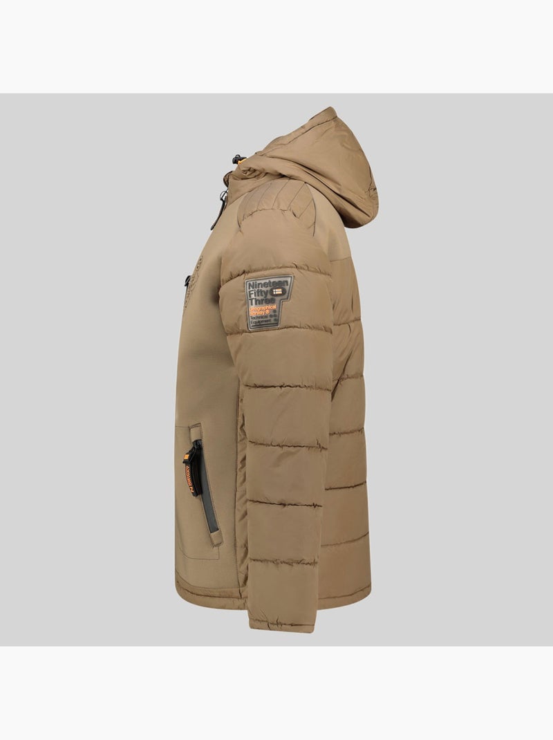 Casaco acolchoado com capuz beachwood – geographical norway Toupe - Kiabi