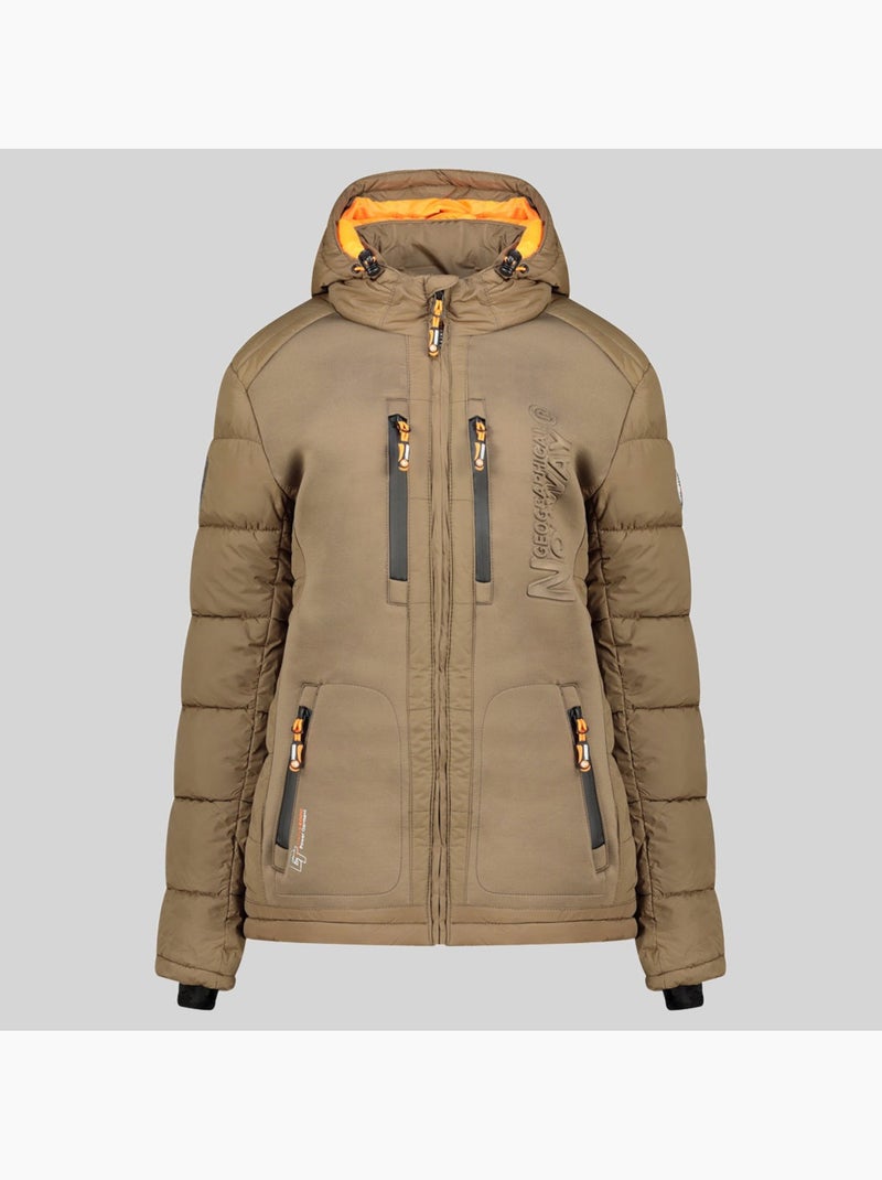 Casaco acolchoado com capuz beachwood – geographical norway Toupe - Kiabi