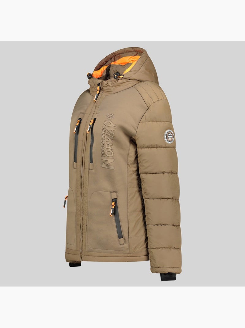 Casaco acolchoado com capuz beachwood – geographical norway Toupe - Kiabi