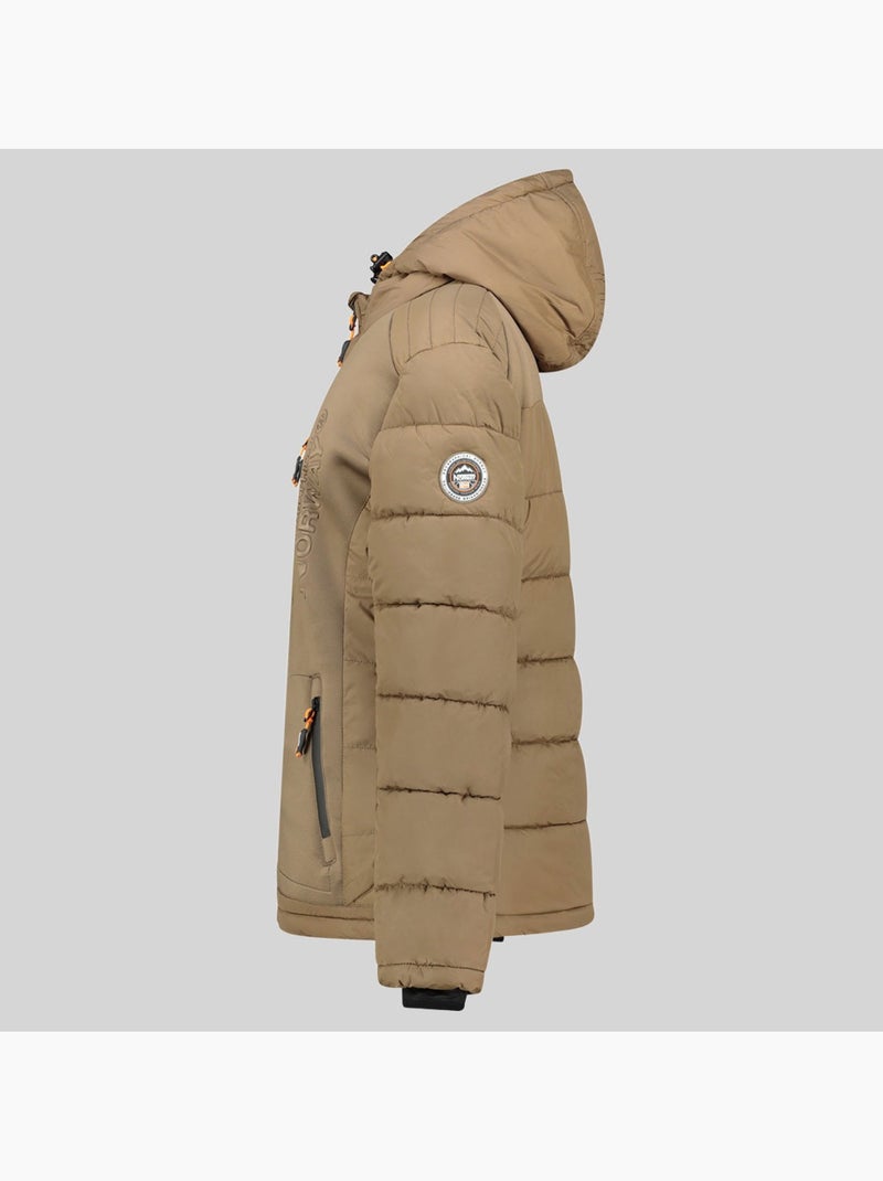 Casaco acolchoado com capuz beachwood – geographical norway Toupe - Kiabi