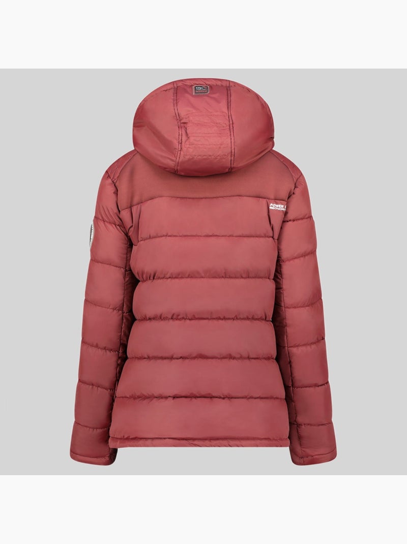 Casaco acolchoado com capuz beachwood – geographical norway Vermelho - Kiabi