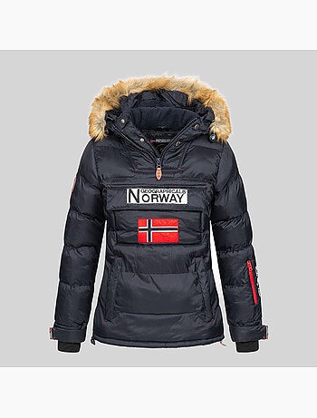 Casaco acolchoado com capuz belancolie – geographical norway