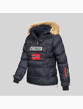 Casaco acolchoado com capuz belancolie – geographical norway
