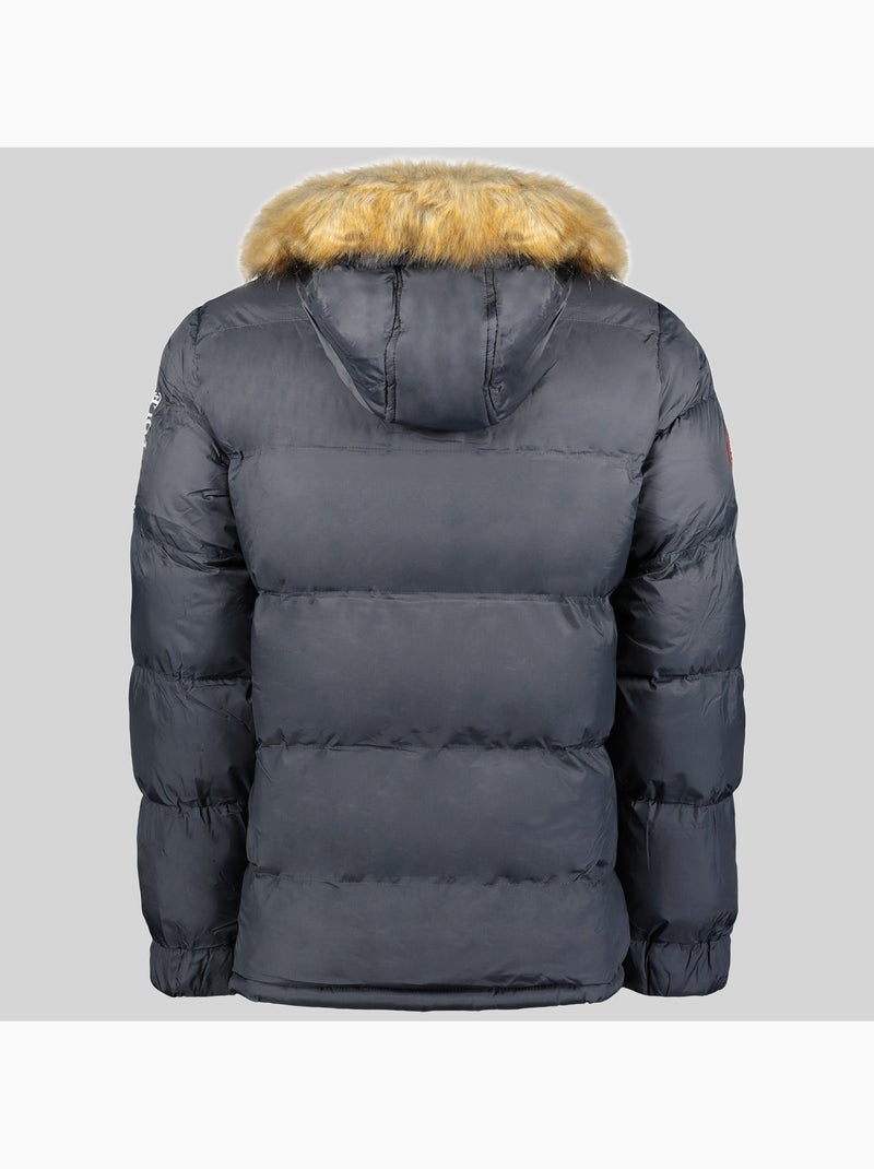 Casaco acolchoado com capuz bilboquet – geographical norway Cinza escuro - Kiabi