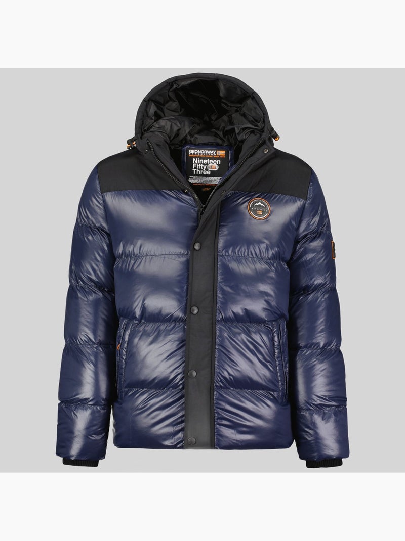 Casaco acolchoado com capuz binael – geographical norway Azul-marinho - Kiabi