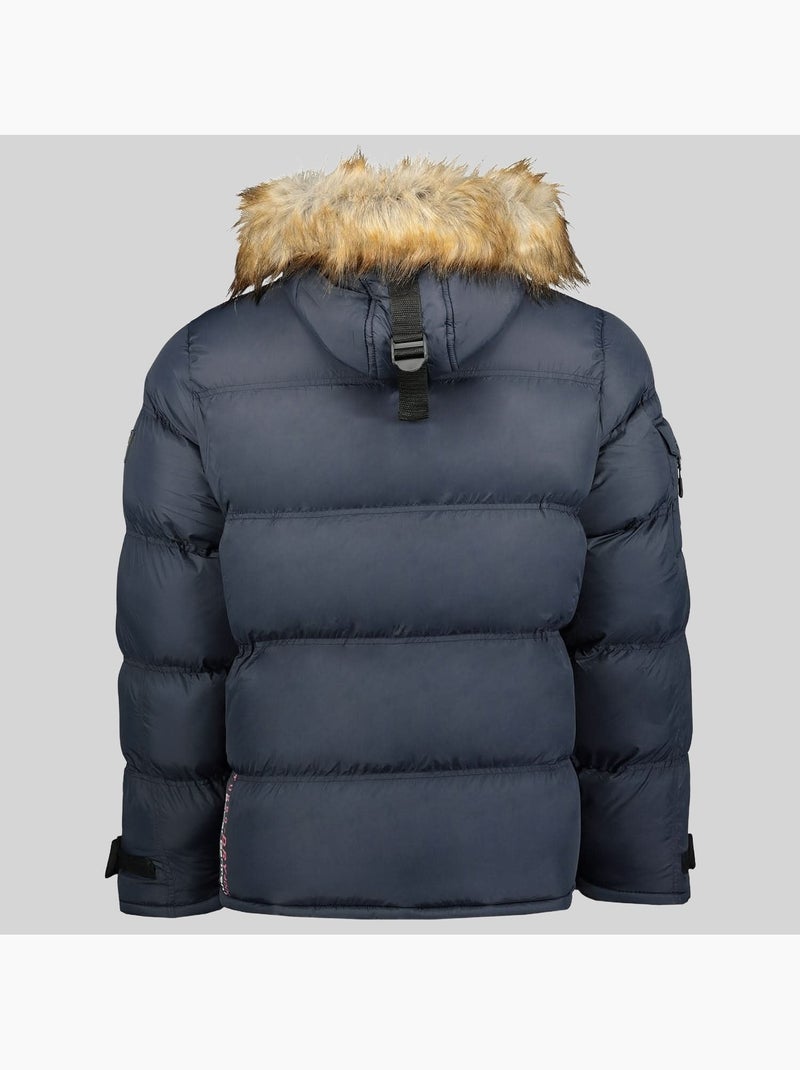 Casaco acolchoado com capuz bonap – geographical norway Azul-marinho - Kiabi